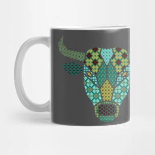 Geometric Bull Mug